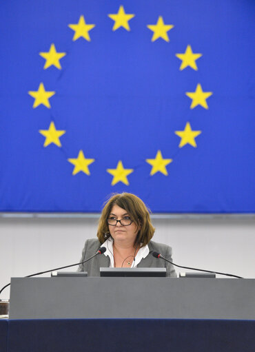 Nuotrauka 26: Plenary session week 29-2014 - Strasbourg - Resumption of session and order of business