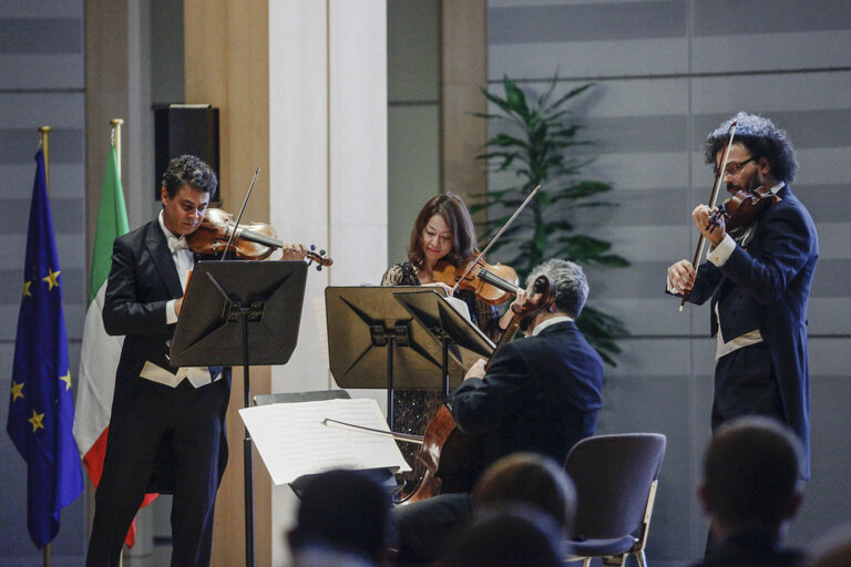 Photo 1 : Concert organized by the Italian Presidency of the Council of the European Union in honour of the new European Parliament