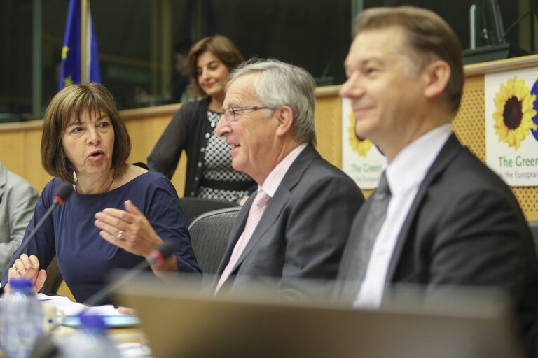 Fotografie 19: President-designate of the European Commission meets with Greens/EFA group