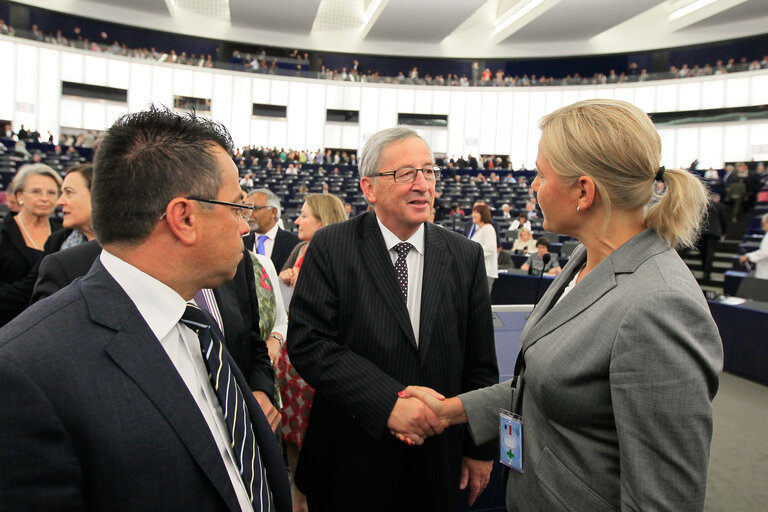 Fotografia 4: Plenary session week 29 -2014  Jean Claude JUNCKER is elected as new EC President