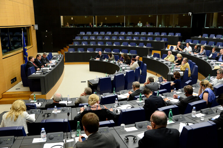 Foto 3: Meeting of the Paneuropean working group of the EPP-group, with the President of Paneurope Germany on 35 years European Parliament - Balance and Prospect.