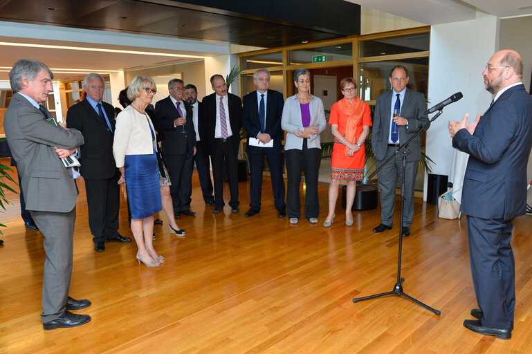 Foto 4: EP President reception for the newly elected members of the Bureau of the European Parliament.