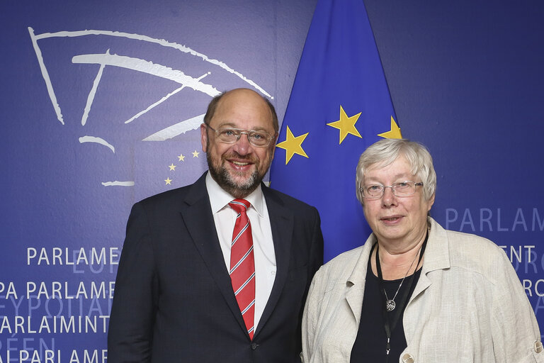 Снимка 3: Martin SCHULZ - EP President meets with MEP Marju LAURISTIN