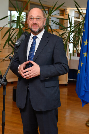 Foto 5: EP President reception for the newly elected members of the Bureau of the European Parliament.