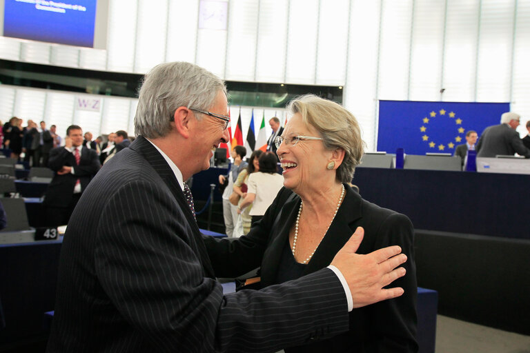 Fotografija 1: Plenary session week 29 -2014  Jean Claude JUNCKER is elected as new EC President