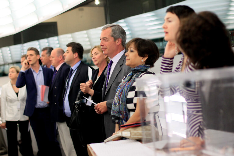 Fotografija 5: Plenary session week 29 -2014  Jean Claude JUNCKER is elected as new EC President