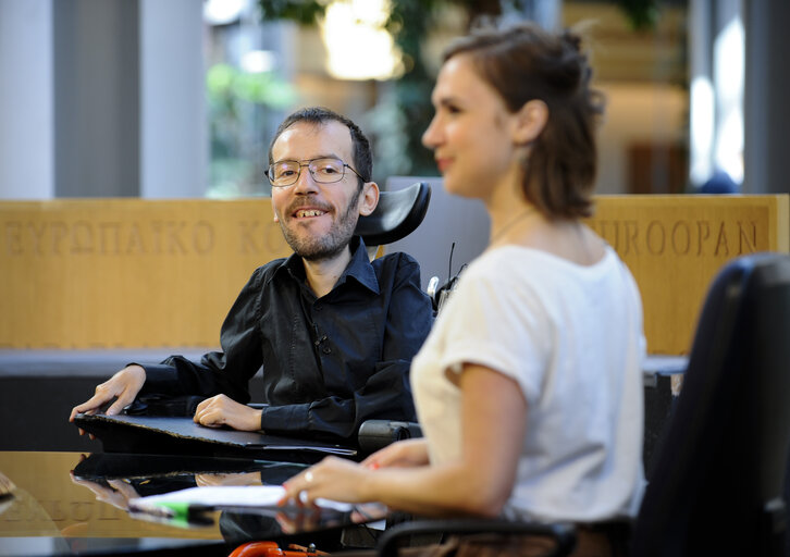 MEP Pablo ECHENIQUE at the  ' VOX BOX '