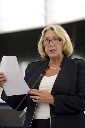 Fotografi 26: Plenary session week 38 2014 in Strasbourg - EU response to the Ebola outbreak