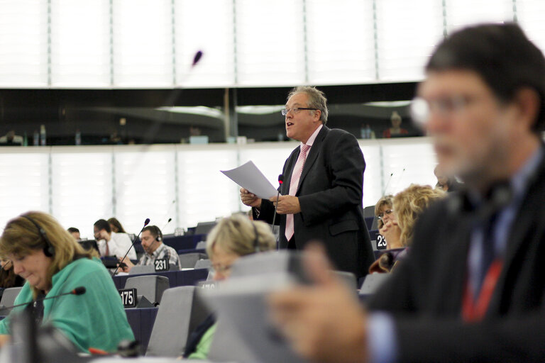 Fotogrāfija 35: Plenary session week 38 2014 in Strasbourg - Situation in Ukraine and state of play of EU-Russia relations  Statement by the Vice-President of the Commission/High Representative of the Union for Foreign Affairs and Security Policy