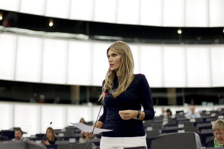 Photo 22 : Plenary session week 38 2014 in Strasbourg - Situation in Ukraine and state of play of EU-Russia relations  Statement by the Vice-President of the Commission/High Representative of the Union for Foreign Affairs and Security Policy