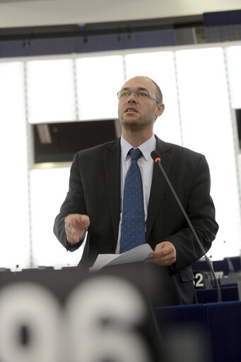 Fotografi 14: Plenary session week 38 2014 in Strasbourg - EU response to the Ebola outbreak