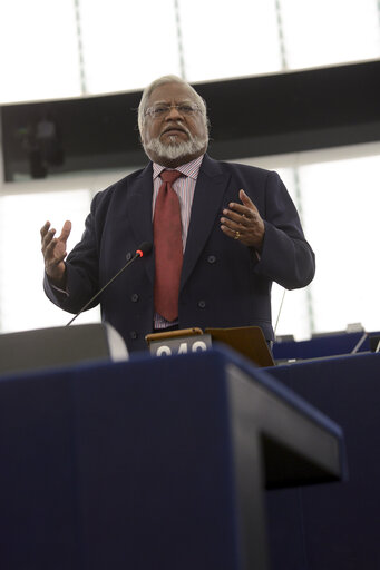 Fotografi 10: Plenary session week 38 2014 in Strasbourg - EU response to the Ebola outbreak