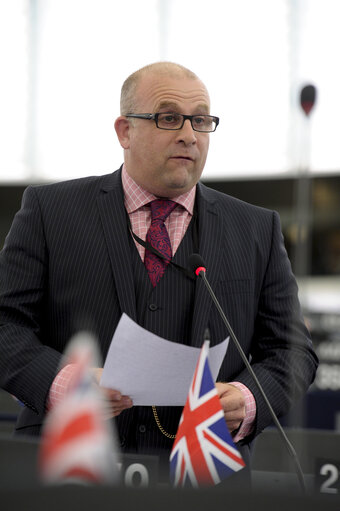 Fotografia 18: Plenary session week 38 2014 in Strasbourg - EU-Ukraine association agreement, with the exception of the treatment of third country nationals legally employed as workers in the territory of the other party