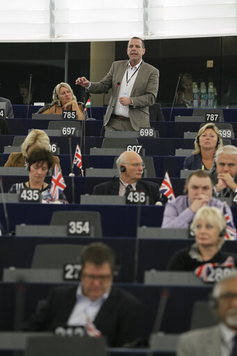 Fotogrāfija 47: Plenary session week 38 2014 in Strasbourg - Situation in Ukraine and state of play of EU-Russia relations  Statement by the Vice-President of the Commission/High Representative of the Union for Foreign Affairs and Security Policy