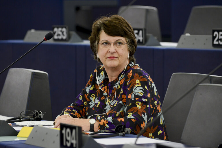 Fotografi 14: Plenary session week 38 2014 in Strasbourg - EU response to the Ebola outbreak