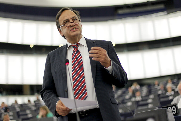 Photo 43 : Plenary session week 38 2014 in Strasbourg - Situation in Ukraine and state of play of EU-Russia relations  Statement by the Vice-President of the Commission/High Representative of the Union for Foreign Affairs and Security Policy