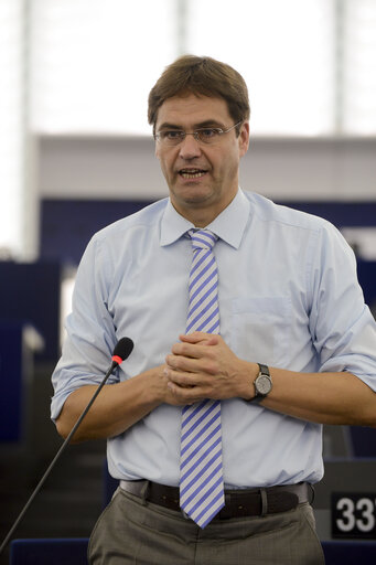 Fotografi 25: Plenary session week 38 2014 in Strasbourg - EU response to the Ebola outbreak