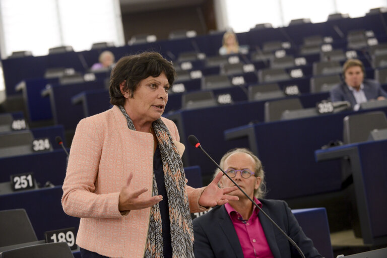 Fotografi 1: Plenary session week 38 2014 in Strasbourg - EU response to the Ebola outbreak