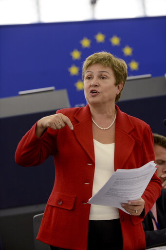 Fotografi 6: Plenary session week 38 2014 in Strasbourg - EU response to the Ebola outbreak