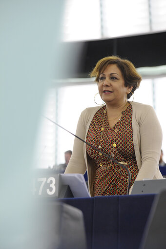 Fotografia 5: Plenary session week 38 2014 in Strasbourg - EU-Ukraine association agreement, with the exception of the treatment of third country nationals legally employed as workers in the territory of the other party  Recommendation:  Jacek Saryusz-Wolski