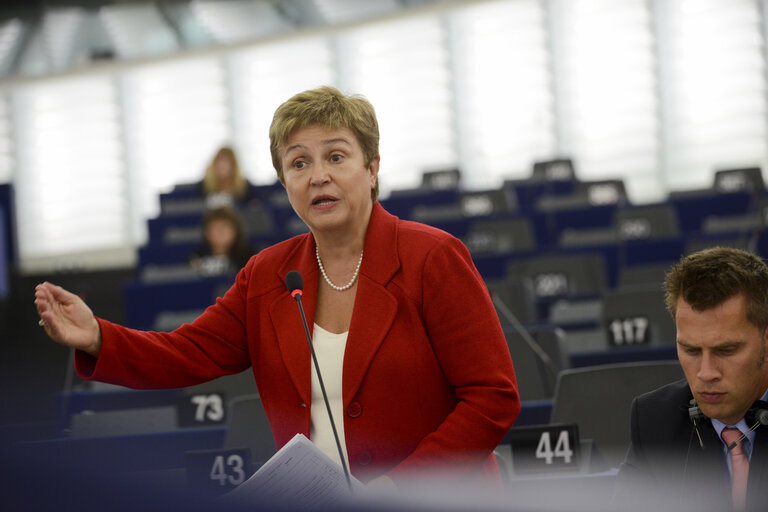 Fotografi 15: Plenary session week 38 2014 in Strasbourg - EU response to the Ebola outbreak