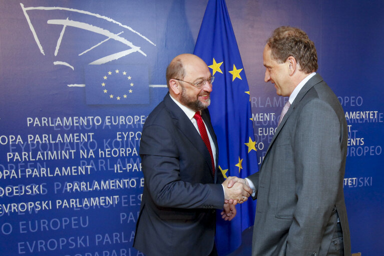 Photo 3 : Martin SCHULZ - EP President meets with EP Vice President Alexander Graf LAMBSDORFF