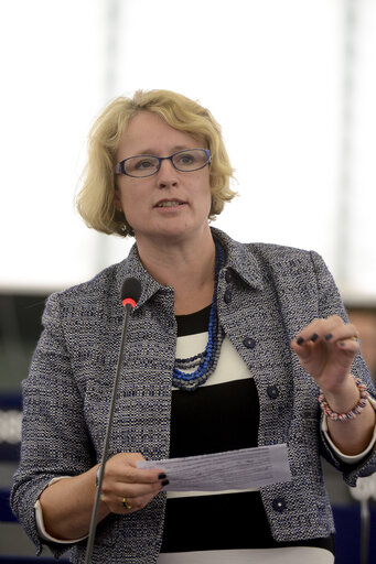 Fotografi 36: Plenary session week 38 2014 in Strasbourg - EU response to the Ebola outbreak