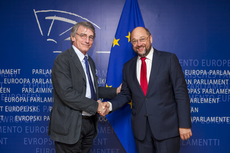 Fotografie 2: Martin SCHULZ - EP President meets with EP vice president David-Maria SASSOLI
