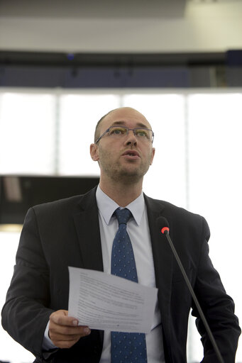 Fotografi 13: Plenary session week 38 2014 in Strasbourg - EU response to the Ebola outbreak