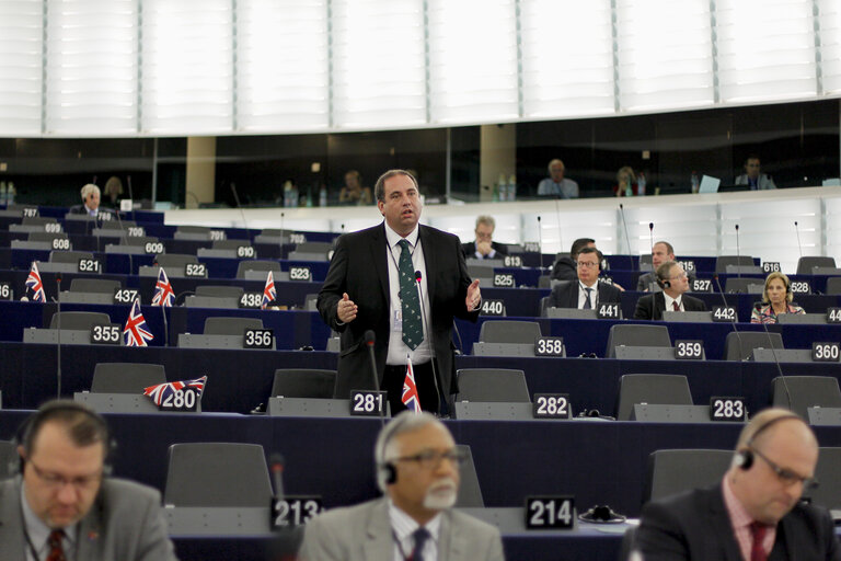 Photo 8 : Plenary session week 38 2014 in Strasbourg - Situation in Ukraine and state of play of EU-Russia relations  Statement by the Vice-President of the Commission/High Representative of the Union for Foreign Affairs and Security Policy