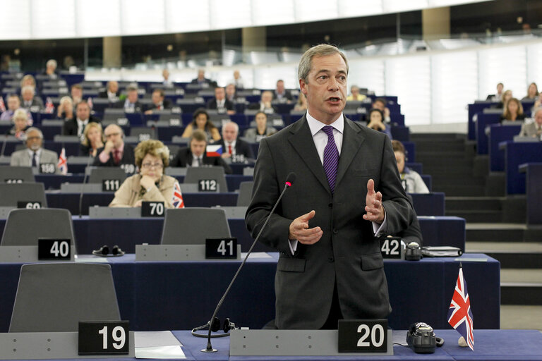 Photo 49: Plenary session week 38 2014 in Strasbourg - Situation in Ukraine and state of play of EU-Russia relations  Statement by the Vice-President of the Commission/High Representative of the Union for Foreign Affairs and Security Policy