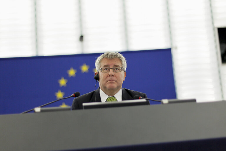 Photo 19 : Plenary session week 38 2014 in Strasbourg - Situation in Ukraine and state of play of EU-Russia relations  Statement by the Vice-President of the Commission/High Representative of the Union for Foreign Affairs and Security Policy