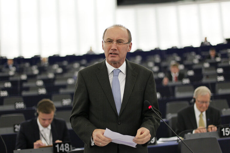 Photo 14 : Plenary session week 38 2014 in Strasbourg - Situation in Ukraine and state of play of EU-Russia relations  Statement by the Vice-President of the Commission/High Representative of the Union for Foreign Affairs and Security Policy