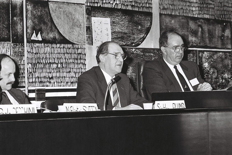 Foto 2: Meeting at the European Parliament in Luxembourg in march 1987