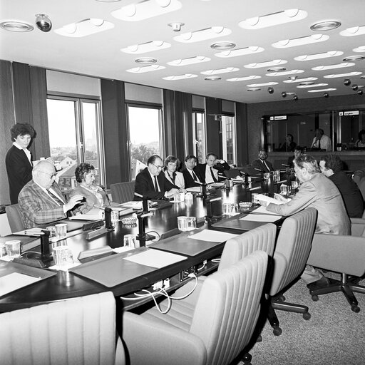 Fotogrāfija 6: Lord PLUMB - EP President meets with guests at the European Parliament in Strasbourg