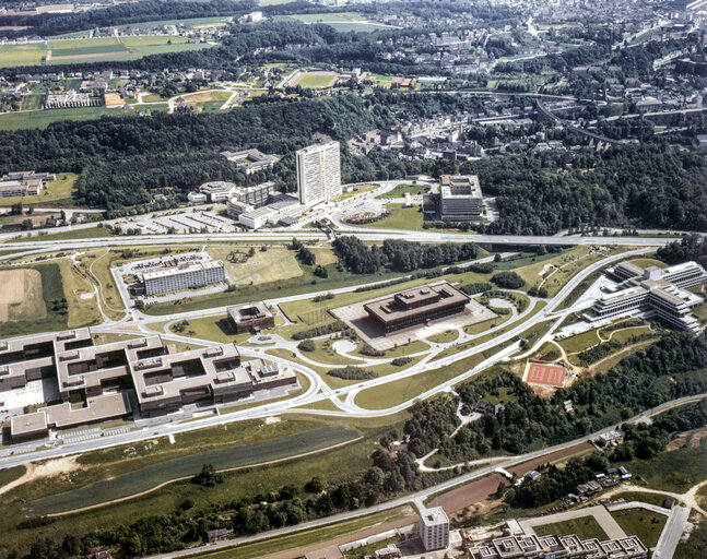 Photo 5 : Aerial view of the European institutions in Luxembourg