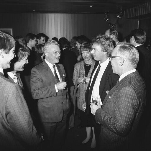 Reception for Prime Minister of Denmark at the European Parliament in Strasbourg In December 1987