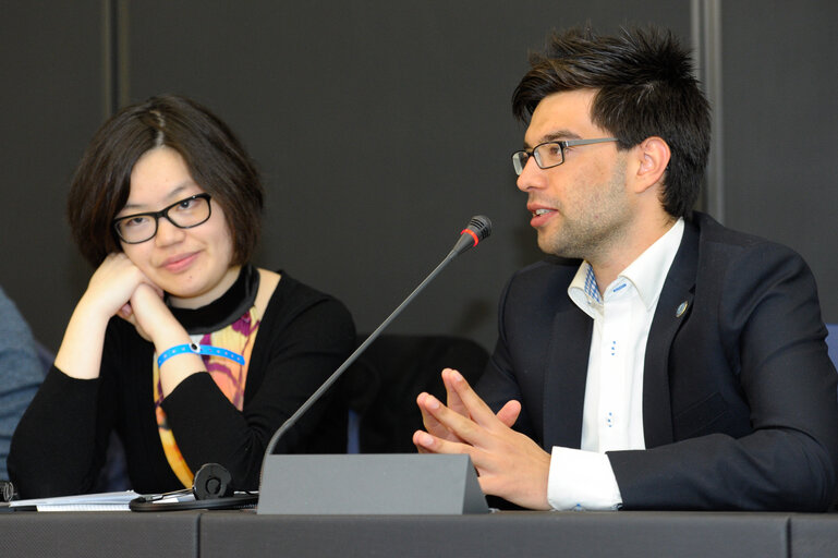 Photo 29: European Youth Event 2014 in Strasbourg Yo!Fest EYE  ' EU 2021-2027 - Outlook for a sustainable budget '