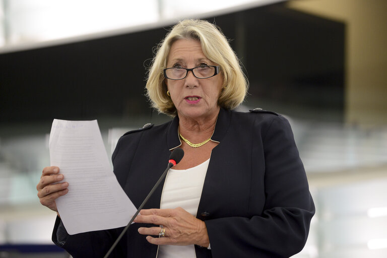 Fotografi 27: Plenary session week 38 2014 in Strasbourg - EU response to the Ebola outbreak