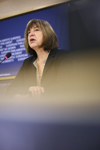 Photo 11: Press conference by MEP Rebecca HARMS - 'Persona non grata - MEP prevented from entering to  Russia'