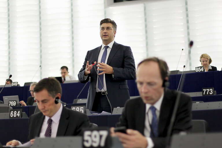 Photo 32: Plenary session week 38 2014 in Strasbourg - Situation in Ukraine and state of play of EU-Russia relations  Statement by the Vice-President of the Commission/High Representative of the Union for Foreign Affairs and Security Policy