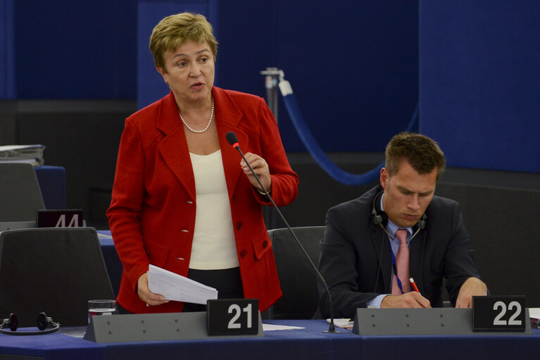 Fotografi 16: Plenary session week 38 2014 in Strasbourg - EU response to the Ebola outbreak