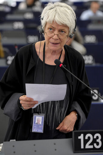 Fotografia 13: Plenary session week 38 2014 in Strasbourg - EU-Ukraine association agreement, with the exception of the treatment of third country nationals legally employed as workers in the territory of the other party