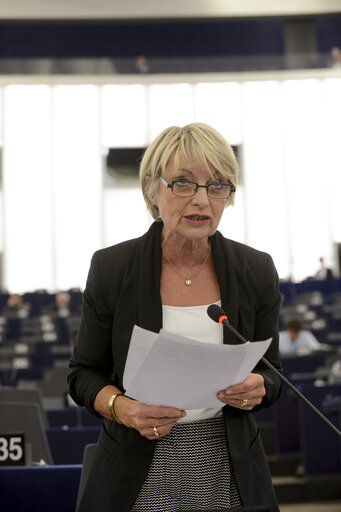 Fotografi 20: Plenary session week 38 2014 in Strasbourg - EU response to the Ebola outbreak