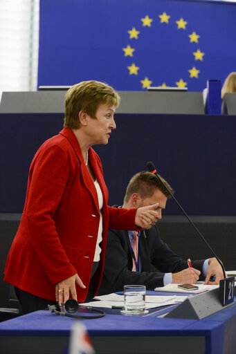 Fotografi 17: Plenary session week 38 2014 in Strasbourg - EU response to the Ebola outbreak