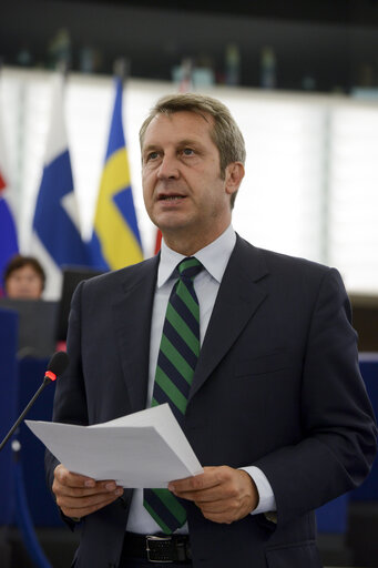 Fotografi 20: Plenary session week 38 2014 in Strasbourg - EU response to the Ebola outbreak