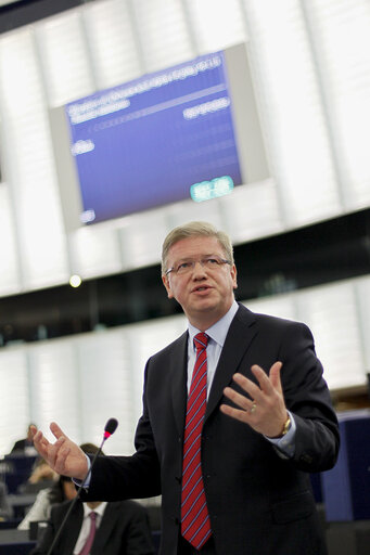 Photo 3: Plenary session week 38 2014 in Strasbourg - Situation in Ukraine and state of play of EU-Russia relations  Statement by the Vice-President of the Commission/High Representative of the Union for Foreign Affairs and Security Policy