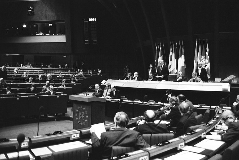 Fotografie 12: Plenary session in Strasbourg in november 1988