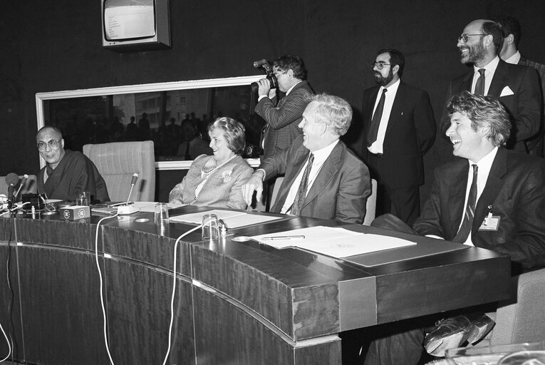 Visit of the Dalai Lama at the European Parliament in Strasbourg