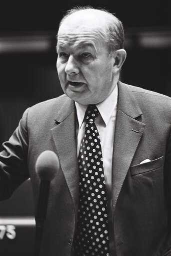 European Parliament, during a session in Strasbourg in March 1977.